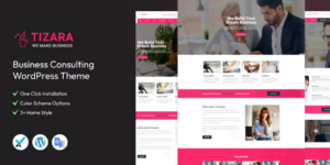Tizara Business Consulting WordPress Theme 1.9破解版主题