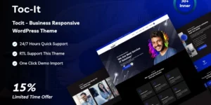 Tocit Business Responsive WordPress Theme 1.0.0破解版主题