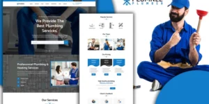 Tomaar-Plumnee Plumbing Services Landing Page WordPress Theme 1.0.0破解版主题