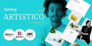 Tommy Artistico Photographer Gallery WordPress Elementor Theme WordPress Theme 1.0.1破解版主题