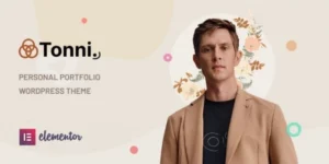 Tonni  Personal Portfolio WordPress Theme 1.0.0破解版主题