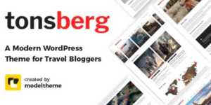 Tonsberg A Modern WordPress Theme for Travel Bloggers 1.4破解版主题