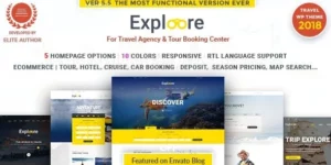 Tour Travel WordPress | EXPLOORE 5.8破解版主题