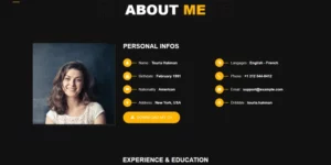 Touria Personal Portfolio WordPress Theme 1.0破解版主题