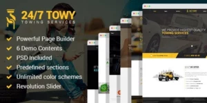Towy Emergency Auto Towing and Roadside Assistance Service WordPress theme 1.5破解版主题