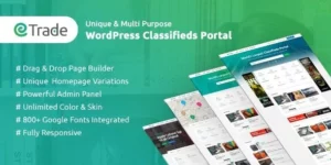 Trade Modern Classified Ads WordPress Theme 3.3.6破解版主题