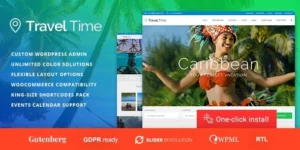 Travel Time Tour and Hotel WordPress Theme 1.2.8破解版主题