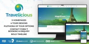 Travelicious Tour Operator Theme 1.5.5破解版主题