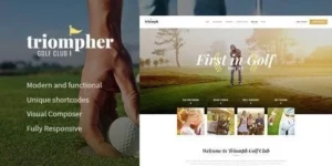 Triompher | Golf Course Sports Club WordPress Theme 1.1破解版主题