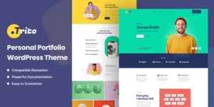 Trito Personal Portfolio WordPress Theme 1.0.0破解版主题