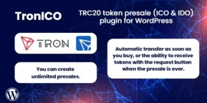 TronICO TRC20 token presale (ICO IDO) plugin for WordPress 1.0.0破解版插件