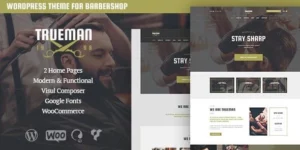 Trueman Hairdresser Shaving Barbershop WordPress Theme 1.4破解版主题