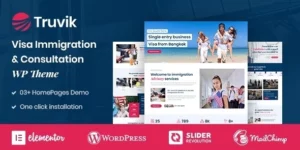 Truvik Immigration Consulting WordPress Theme 1.1破解版主题