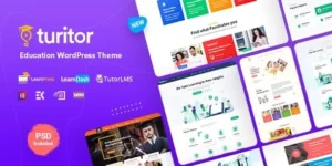 Turitor LMS Education WordPress Theme 1.4.9破解版主题