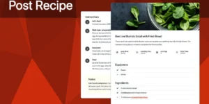 Ultimate Post Recipe Responsive WordPress Posts Cooking Recipes plugin 1.0破解版插件