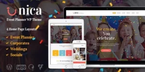 Unica Event Planning Birthday Wedding Agency WordPress Theme 1.4.1破解版主题