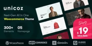 Unicoz – Elementor WooCommerce Theme 1.0.6破解版主题
