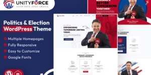 UnityForce | Politics Election WordPress Theme 1.0破解版主题
