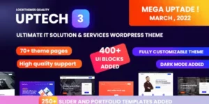 Uptech IT Solutions Services WordPress Theme 3.0破解版主题