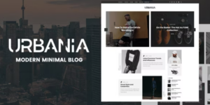 Urbania Modern Minimal WordPress Blog 1.2破解版主题
