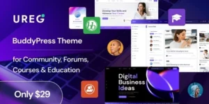 Ureg BuddyPress Community WordPress Theme 1.1.0破解版主题