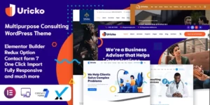 Uricko Multipurpose Consulting WordPress 1.0破解版主题