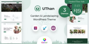 Uthan Landscaping Gardening WordPress theme + RTL 2.0.1破解版主题
