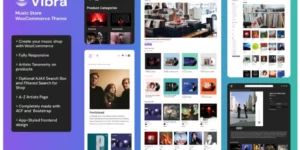 VIBRA – Music Store WooCommerce Theme 1.0破解版主题