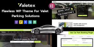 Valetex Valet Parking Services WordPress Theme 1.0.0破解版主题