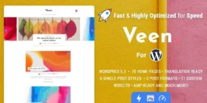 Veen Minimal Lightweight Blog for WordPress 2.6.0破解版主题