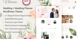 Vibeson Elegant Wedding Love Event Planner Photography WordPress Theme WordPress Theme 1.0破解版主题