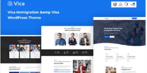 Vica – Immigration Visa WordPress Theme 1.0.1破解版主题