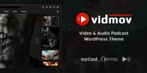 VidMov Video WordPress Theme 1.9.4破解版主题