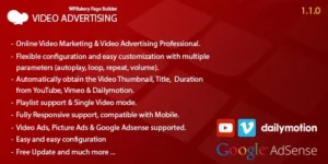 Video Advertising Addon For WPBakery Page Builder 1.0.8破解版插件