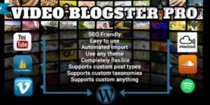 Video Blogster Pro import YouTube videos to WordPress. Also DailyMotion