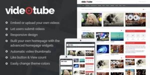 VideoTube Responsive Video WordPress Theme 3.4.6破解版主题