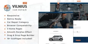 Vilnius Auto Mechanic Repair WordPress Theme 1.5破解版主题