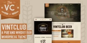 VintClub A Pub and Whisky Bar WordPress Theme 1.0.9破解版主题