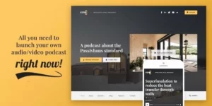 Vipo Audio / Video Podcast Vlog WordPress Theme 1.1.5破解版主题