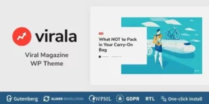 Virala Viral Magazine WordPress Theme 1.0.6破解版主题