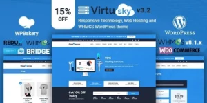 VirtuSky | Responsive Web Hosting and WHMCS WordPress Theme 3.4.1破解版主题