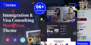 Vistro – Immigration Visa Consulting WordPress Theme 1.0.1破解版主题