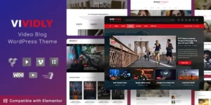 Vividly  Video Blog WordPress Theme 1.5.4破解版主题