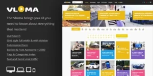 Vloma Grid A Responsive WordPress Video Blog Theme 3.3破解版主题