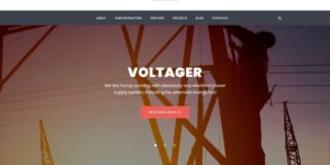 Voltager Electricity Electrician Services WordPress Theme 1.0.0破解版主题