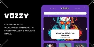 Vozzy Modern Neobrutalism WordPress Theme 1.02破解版主题