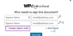 WP E-Signature Assign Signer Order 1.8.7破解版插件