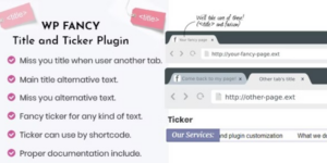 WP Fancy Title and Ticker WordPress Plugin 1.7.1破解版插件