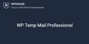 WP Temp Mail Professional 1.0.0破解版插件