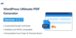 WP Ultimate PDF Generator 1.1.3破解版插件